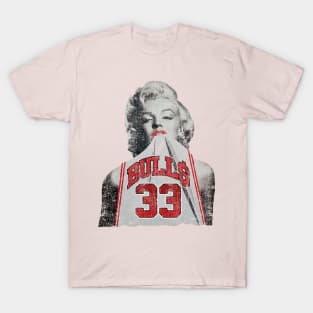 Retro - Marilyn Monroe Chicago Scottie Pippen white T-Shirt